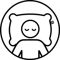 smartsleep Schlaftyp für Kopfkissen, Kinderkissen, Rücken- und Seitenlage, Rückenschläfer