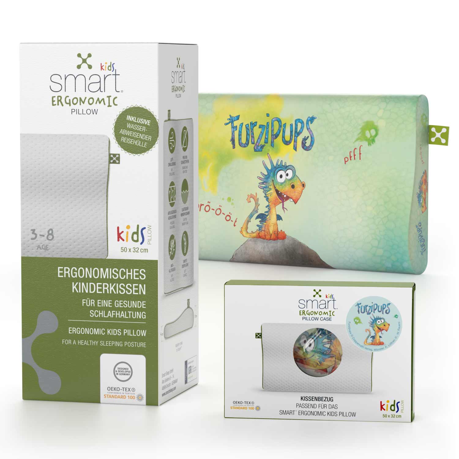 smart® KIDS <tc>ERGONOMIC</tc> <tc>PILLOW</tc> Bundle