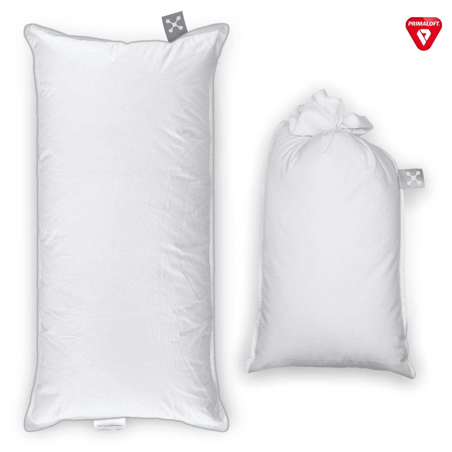 Praktischer Nachfüll-Beutel für smart® SOFT PILLOW Kissen 40 x 80 mit 300g Füllmaterial Primaloft Bio Faser, nachhaltig und 100% biologisch abbaubar